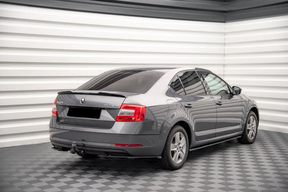 💕ART.1129 SPOILER SKODA OCTAVIA MK3 2012-2020 LOOK F80 NERO LUCIDO💕