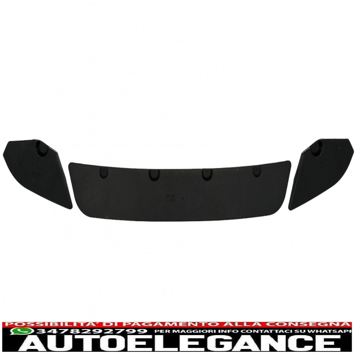 Front Bumper Spoiler Lip Fit For BMW X4 G02 (2018-up) Piano Black 