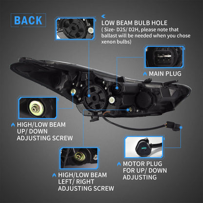 Fari del proiettore per Hyundai Elantra (Avante MD) 2011-2015