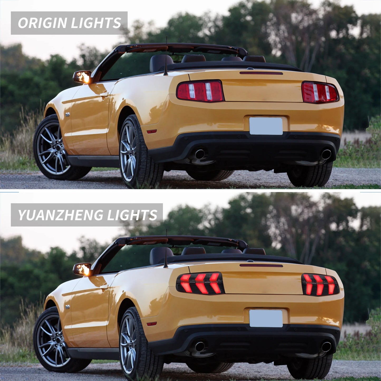 Luci posteriori a LED complete per Ford Mustang 2010-2012 con animazione di avvio Luci di marcia