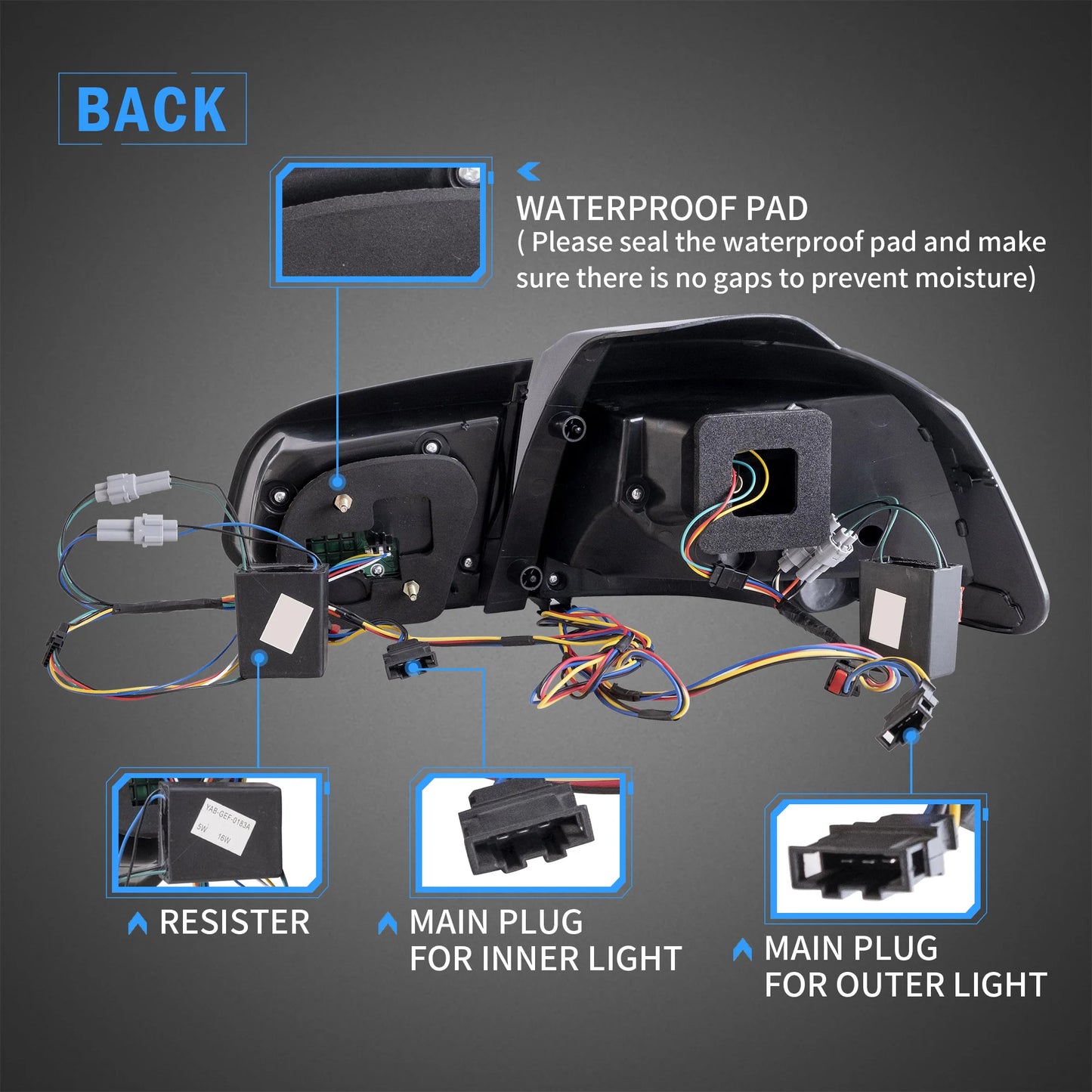 Gruppo luci posteriori sequenziali OLED completo compatibile per Volkswagen Golf 6 MK6 2008-2014