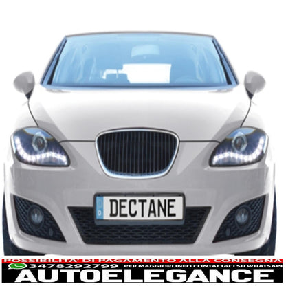 Dayline headlights suitable for Seat Leon 09+ black 