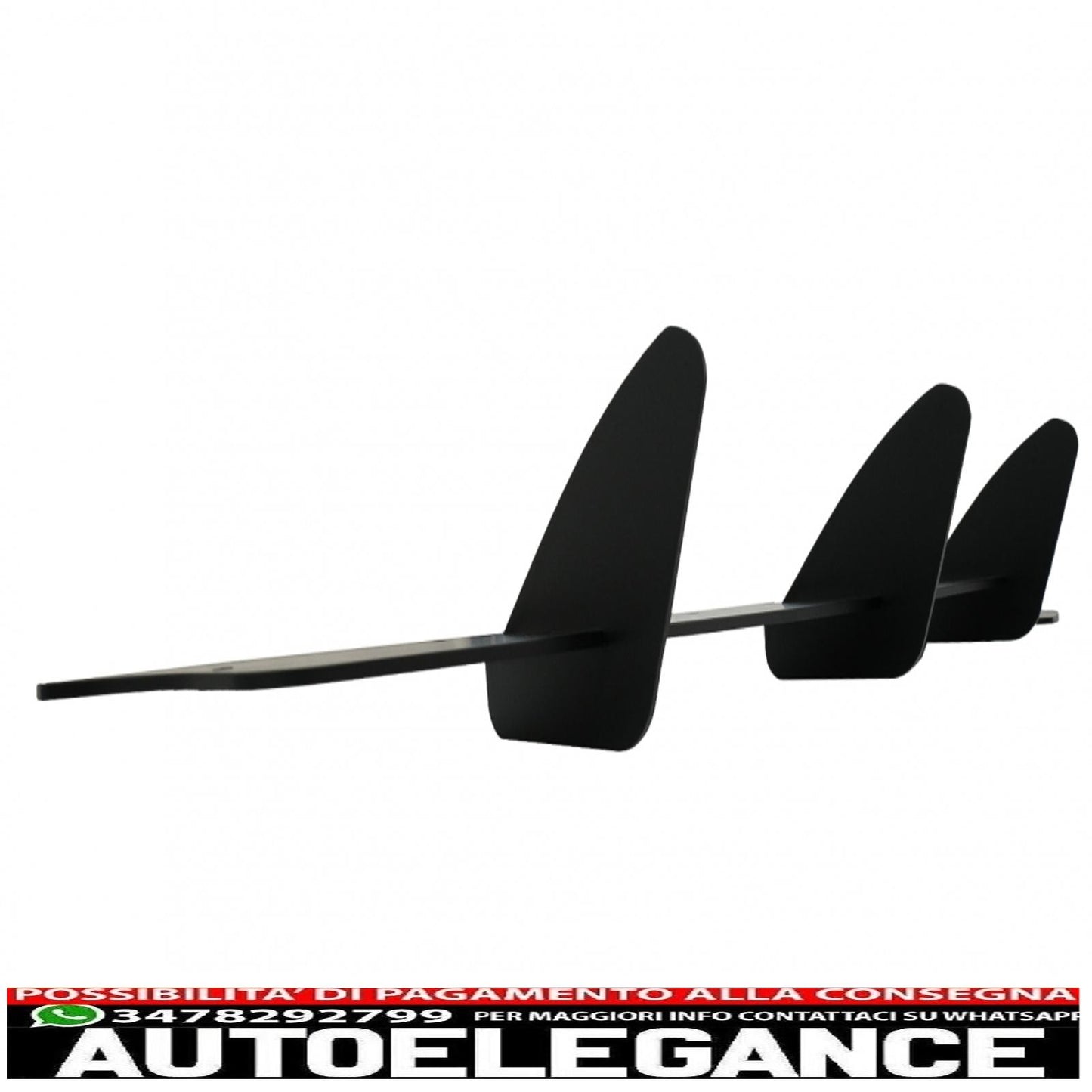 estensione paraurti posteriore per diffusore e splitter laterali posteriori adatta per vw golf vi 6 gti (2008-2013) nero