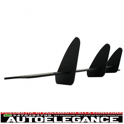 estensione paraurti posteriore per diffusore e splitter laterali posteriori adatta per vw golf vi 6 gti (2008-2013) nero
