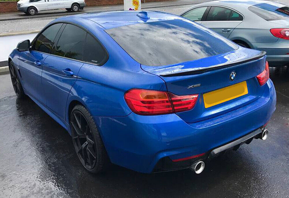 REAR BONNET SPOILER BMW 4 SERIES F36 GRAN COUPE M ABS GLOSS BLACK 0171