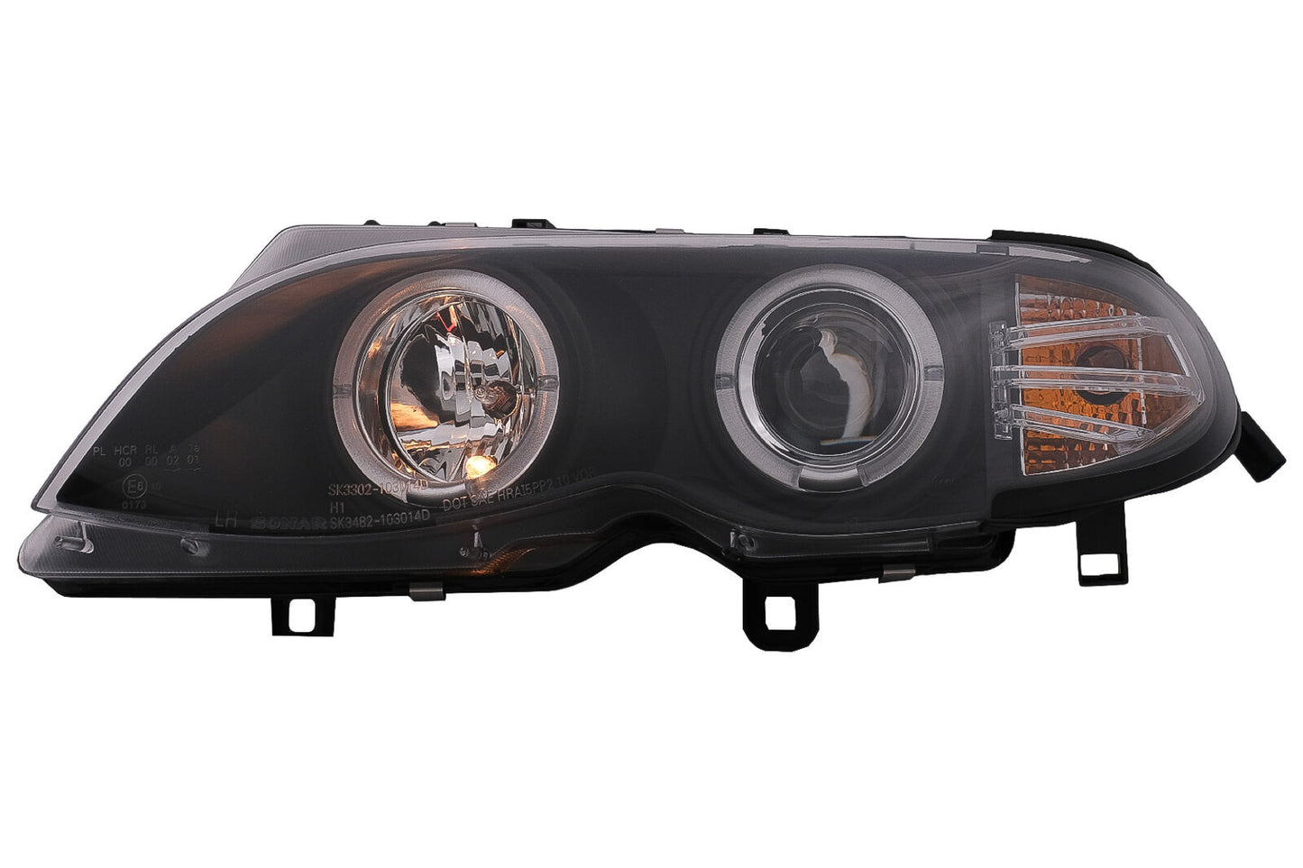 Angel Eyes LED Headlights for BMW E46 01-05 Facelift Sedan Touring - show original titleOriginal text Angel Eyes LED Headlights for BMW E46 01-05 Facelift Sedan Touring