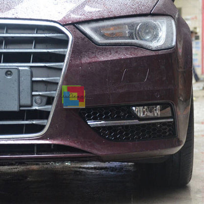 🔥SIDE FOG LIGHT GRILLS FOR AUDI A3 8V 12-15 RS3 HONEYCOMB DESIGN BLACK🔥