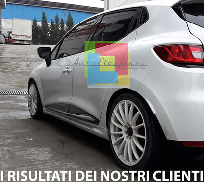 RENAULT CLIO 4 IV 5 DOORS PAIR OF SIDE SKIRTS UNDER THE DOOR IN ABS RS LOOK-.
