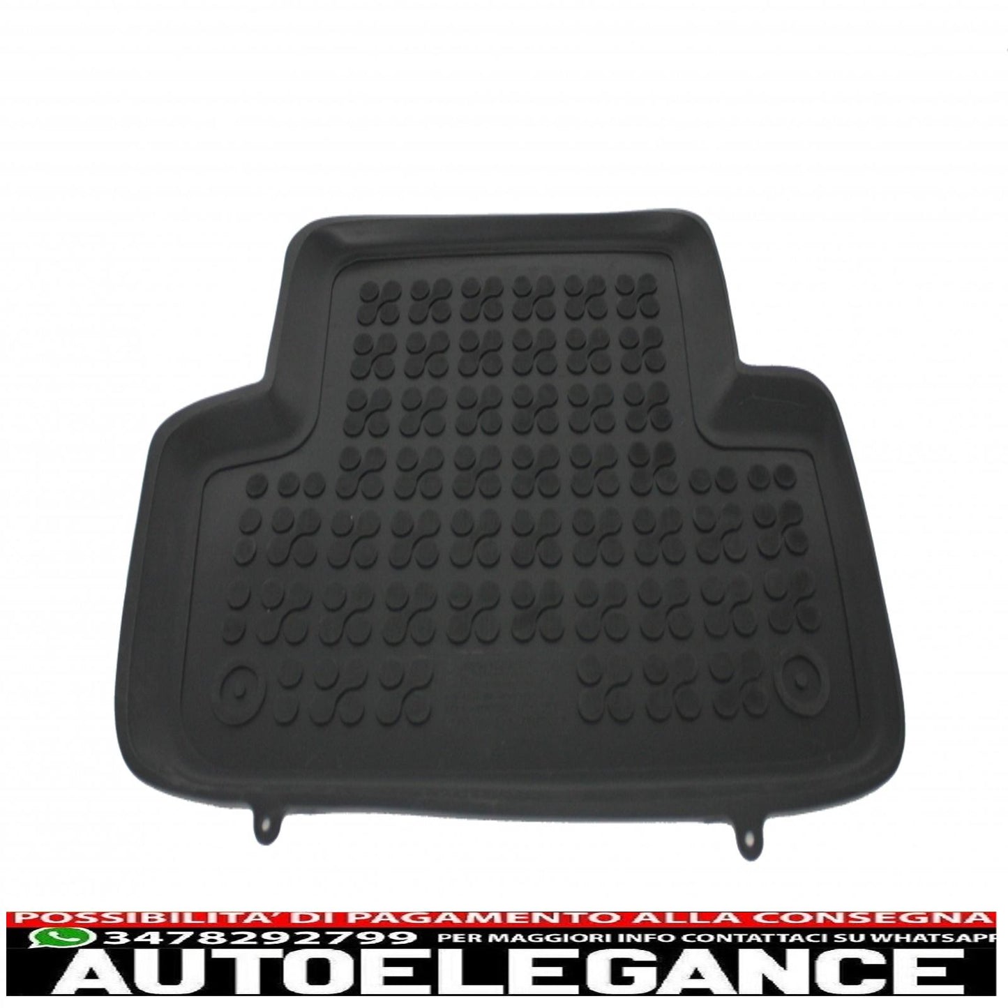 Black rubber mat suitable for audi a4 b8 03/2008-2015, a5 sportback (liftback) 09.2009-2016