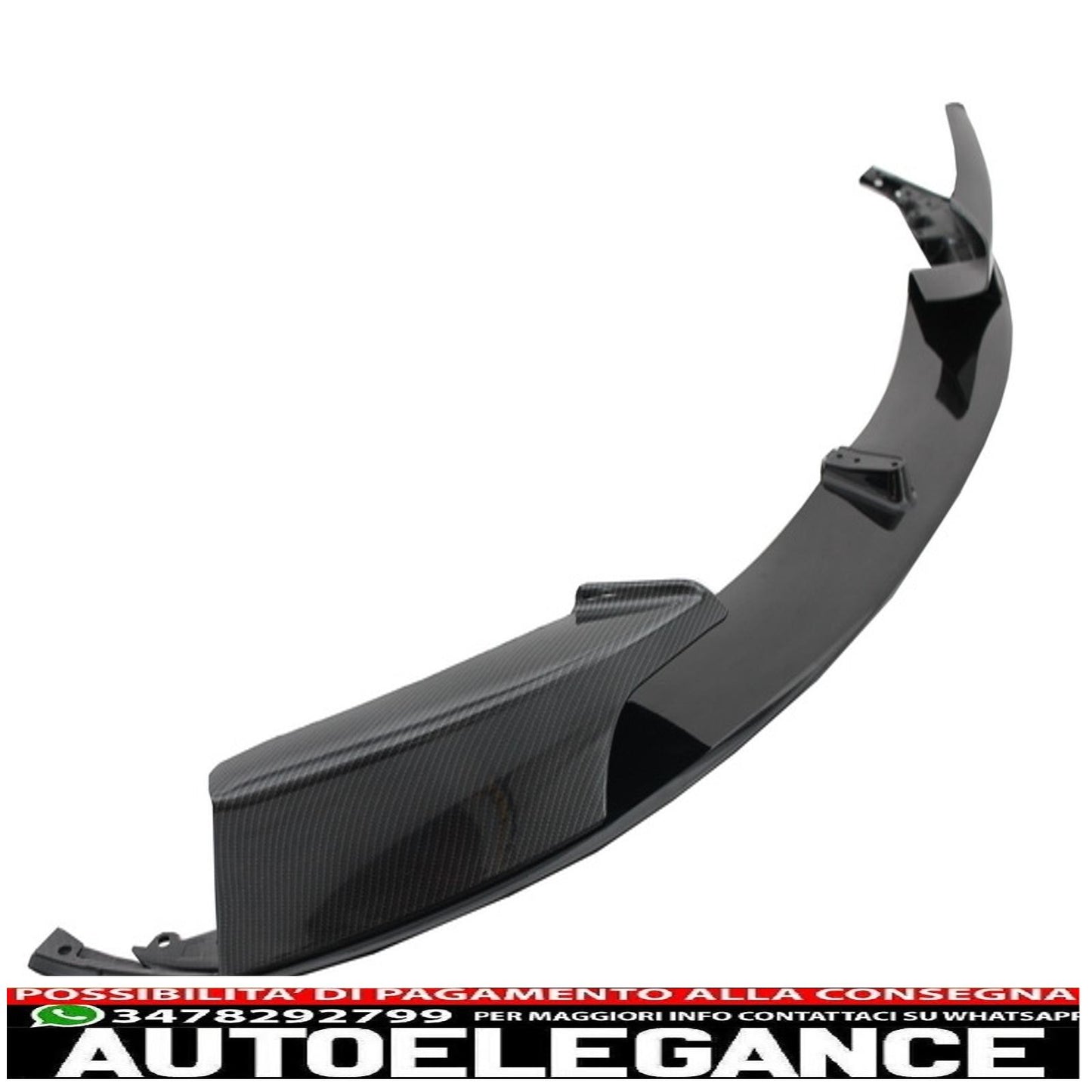 Front Bumper Spoiler Splitter Suitable for BMW 3 Series F30 F31 (2011-up) m-performance Carbon Film Covering 