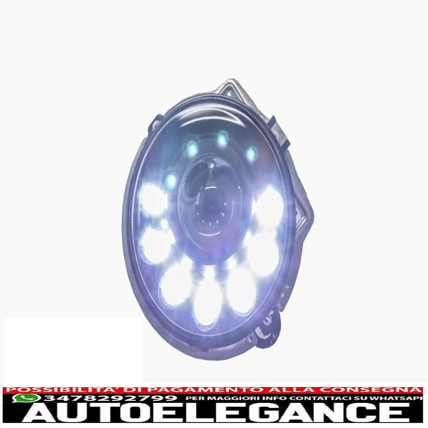black led headlights bi-xenon look with drl covers suitable for mercedes g class w463 (1989-2012) 