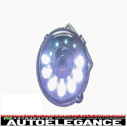 black led headlights bi-xenon look with drl covers suitable for mercedes g class w463 (1989-2012) 