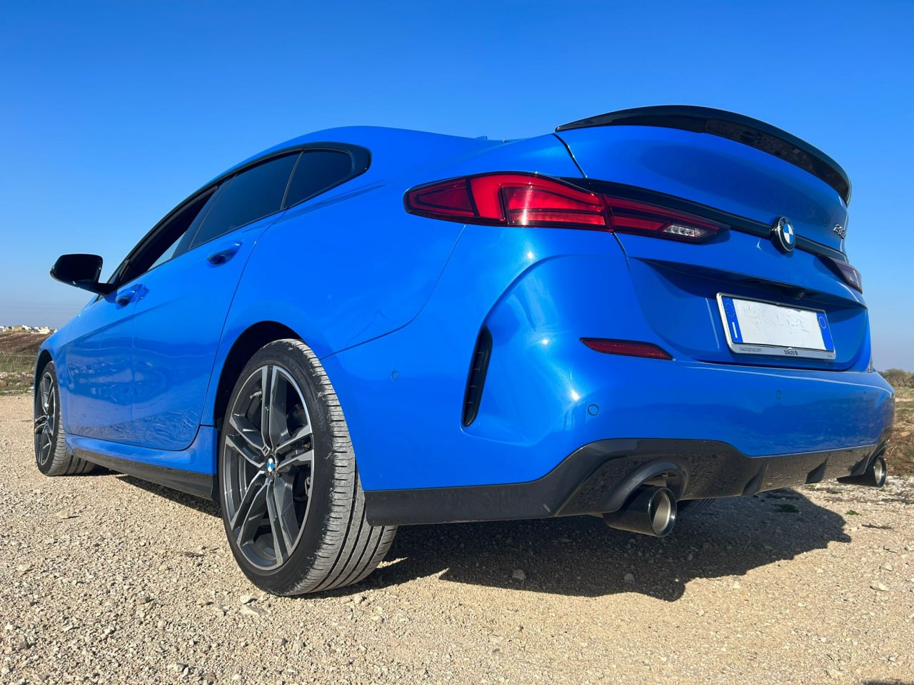 SPOILER ADATTO PER BMW SERIE 2 F44 GRAND COUPE 2020+ LOOK MSPORT NERO LUCIDO