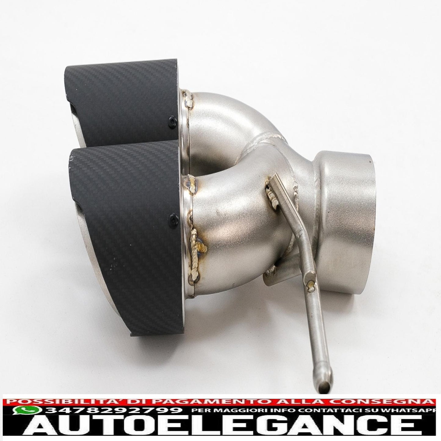 terminali di scarico in fibra di carbonio adatti per land rover range rover e suv finitura opaca ingresso 8 cm