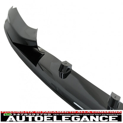 Front bumper spoiler lip suitable for bmw 4 series f32 coupe f33 cabrio f36 grand coupe (2013-03.2019) m design piano black 