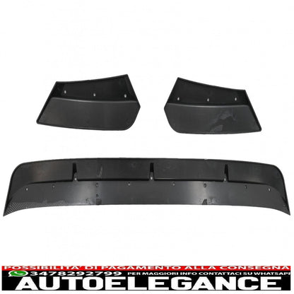 Front bumper spoiler lip suitable for bmw x3m g01 x4m g02 (2018-2020) m sport carbon look 
