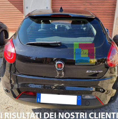 ROOF SPOILER SUITABLE FOR FIAT BRAVO II 2007+ GLOSSY BLACK LOOK SPORTY DESIGN