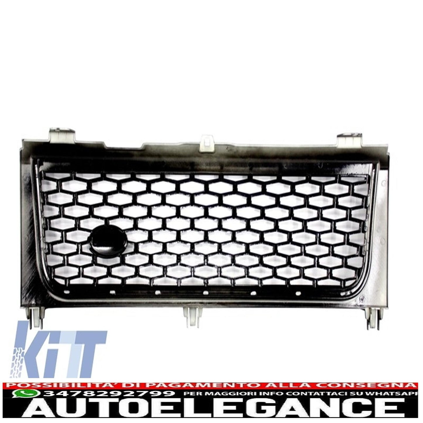 centre grille and side vents assembly suitable for land rover vogue iii l322 (2002-2005) all black autobiography supercharged edition