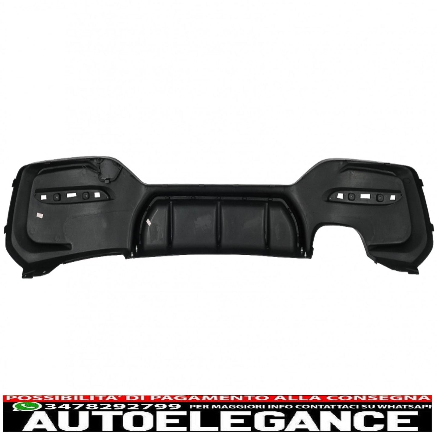 spoiler paraurti posteriore mantovana diffusore sinistro doppia uscita adatto per bmw serie 1 f20 f21 lci (2015-2019) nero pianoforte