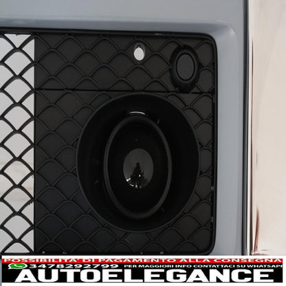 kit carrozzeria paraurti anteriore spoiler led drl estensione adatto per mercedes classe g w463 (1989-2017) design g65