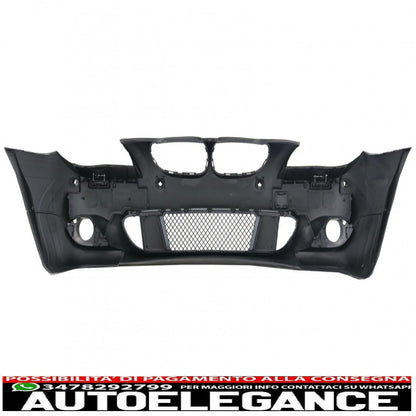 front bumper pdc 24mm with fog lamp suitable for bmw 5 series e60 e61 (2003-2007) m-technik design 