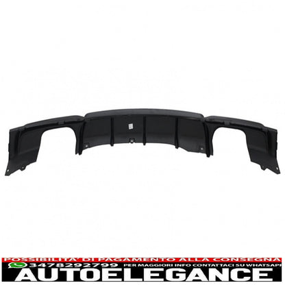 paraurti posteriore spoiler mantovana diffusore con doppi sistemi di scarico doppi terminali di scarico m3 m performance design adatto per bmw serie 3 f30 f31 (2011+) limousine touring