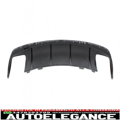 Rear Bumper Air Diffuser with Exhaust Tips Fit for Mercedes Cla W117 X117 Shooting Brake (2013-2018) Facelift Cla45 Look
