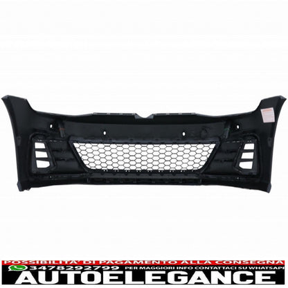 front bumper suitable for vw golf vii 7.5 (2017-2020) and led headlights dynamic sequential direction indicators gti look rhd