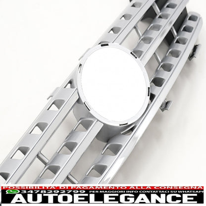 central grille suitable for mercedes ml w164 (2005-2008) chrome