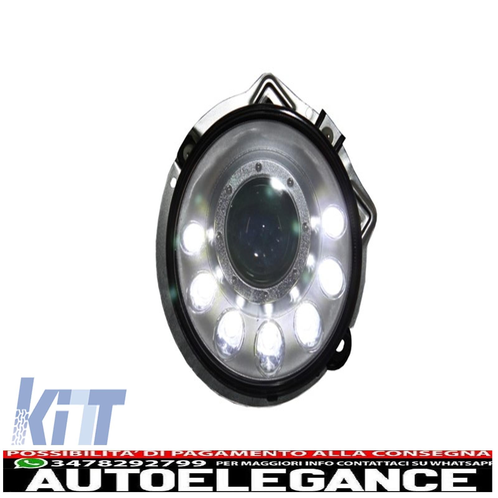 adatto per mercedes w463 classe g 1989-2012 fari led neri bi-xeno look m-design cromati AUTOELEGANCERICAMBI