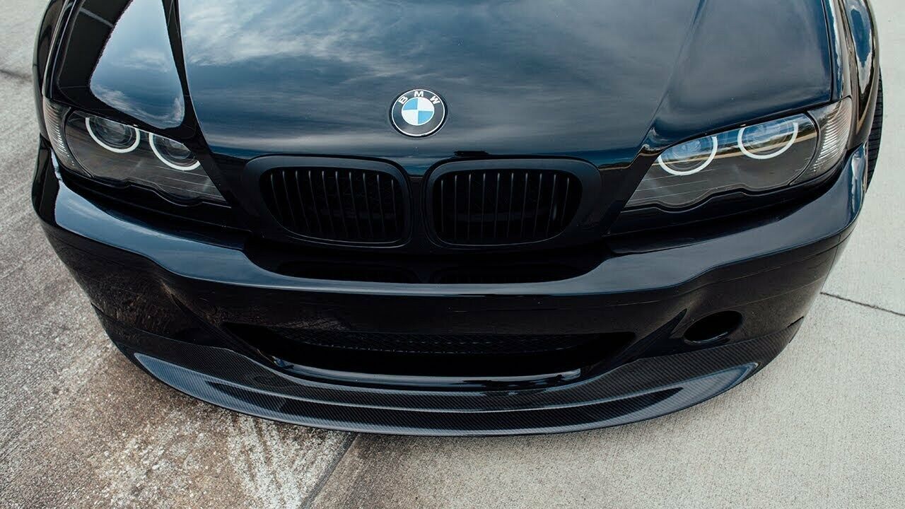 BMW 3 SERIES E46 M3 UNDER FRONT BUMPER SPLITTER GLOSS BLACK