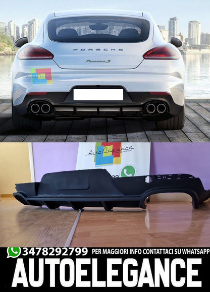 PORSCHE PANAMERA 2013-2016 DIFFUSORE SPORTIVO POSTERIORE SOTTO PARAURTI -1-