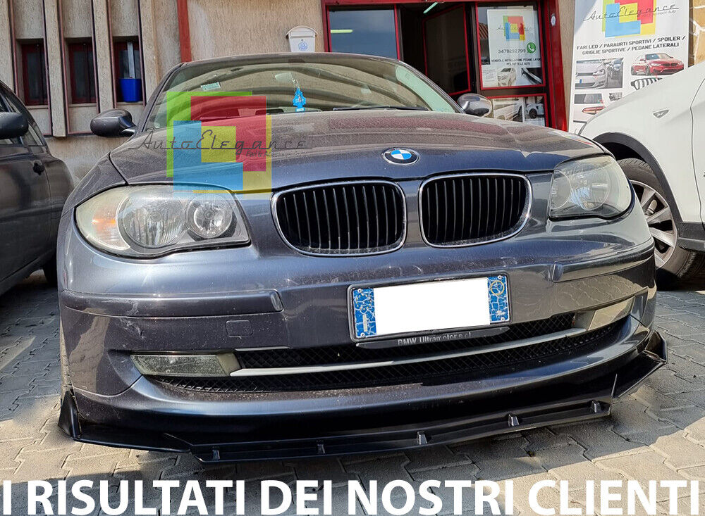 SPLITTER BMW SERIES 1 E81 E87 2004-2011 LIP GLOSS BLACK UNDER BUMPER ABS