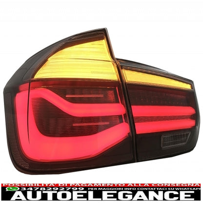 body kit with double exhaust tips suitable for BMW 3 series F30 (2011-2019) and LED rear lights dynamic sequential cornering light evo ii m3 cs design 