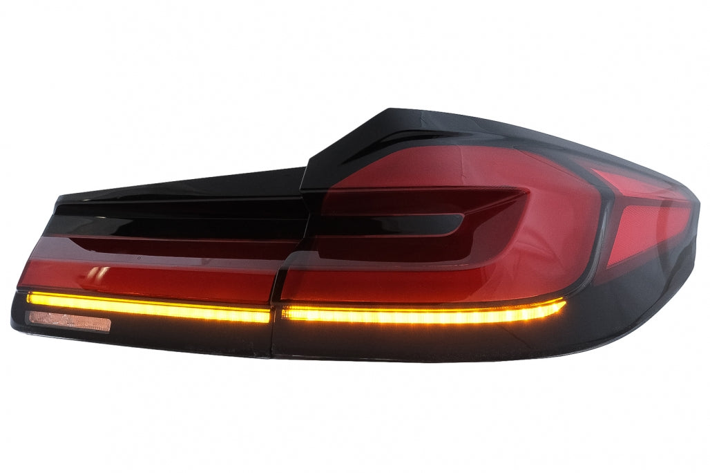 Fanali posteriori Full LED adatti per BMW Serie 5 G30 Berlina (2017-2019) LCI Design con luci di svolta sequenziali dinamiche