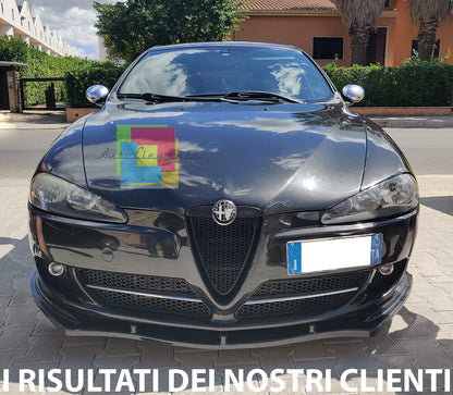 SPLITTER ALFA ROMEO 147 2005-2010 UNDER FRONT BUMPER ABS GLOSSY BLACK alfa