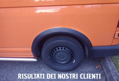 WIDENED MUDGUARDS SUITABLE FOR VW TRANSPORTER T6 T6.1 2016-2020 SPORTY LOOK