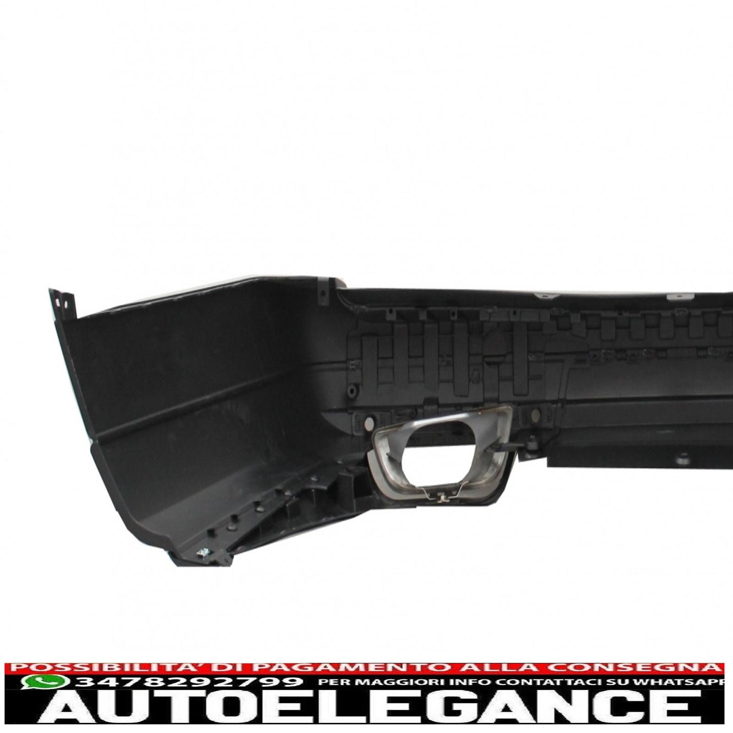rear bumper with exhaust tips suitable for range rover vogue iv l405 (2013-2017) facelift update 2018+ svo design 