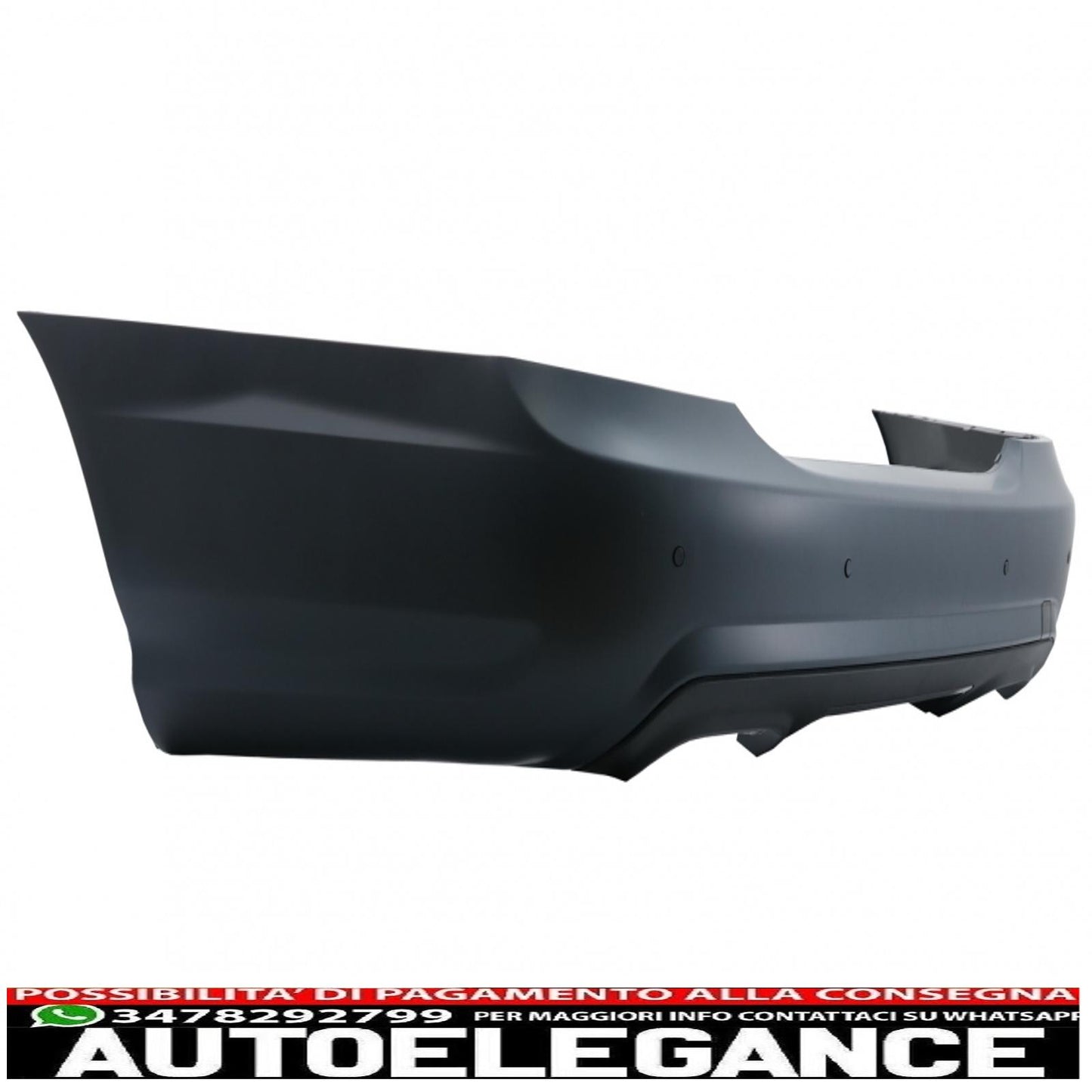 paraurti posteriore adatto per mercedes classe s w221 (2005-2010) design s65 con minigonne laterali versione corta