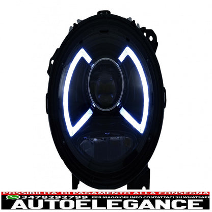 Full LED headlights suitable for Jeep Wrangler IV JL/JLU (2018-up) light bar. 