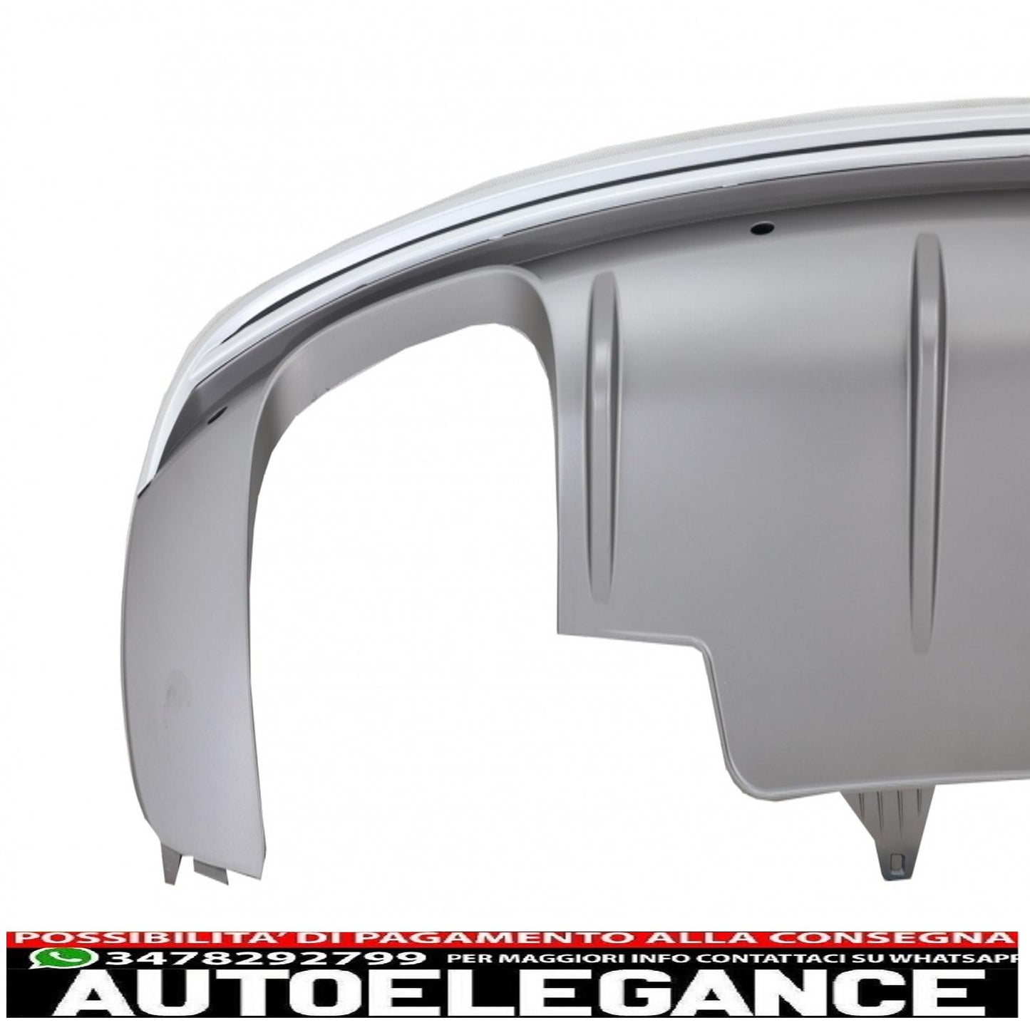 paraurti posteriore spoiler mantovana diffusore doppia uscita adatto per audi q5 8r facelift (2009-2016) paraurti s-line