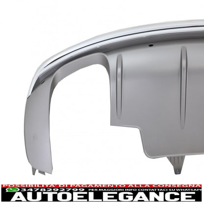 paraurti posteriore spoiler mantovana diffusore doppia uscita adatto per audi q5 8r facelift (2009-2016) paraurti s-line