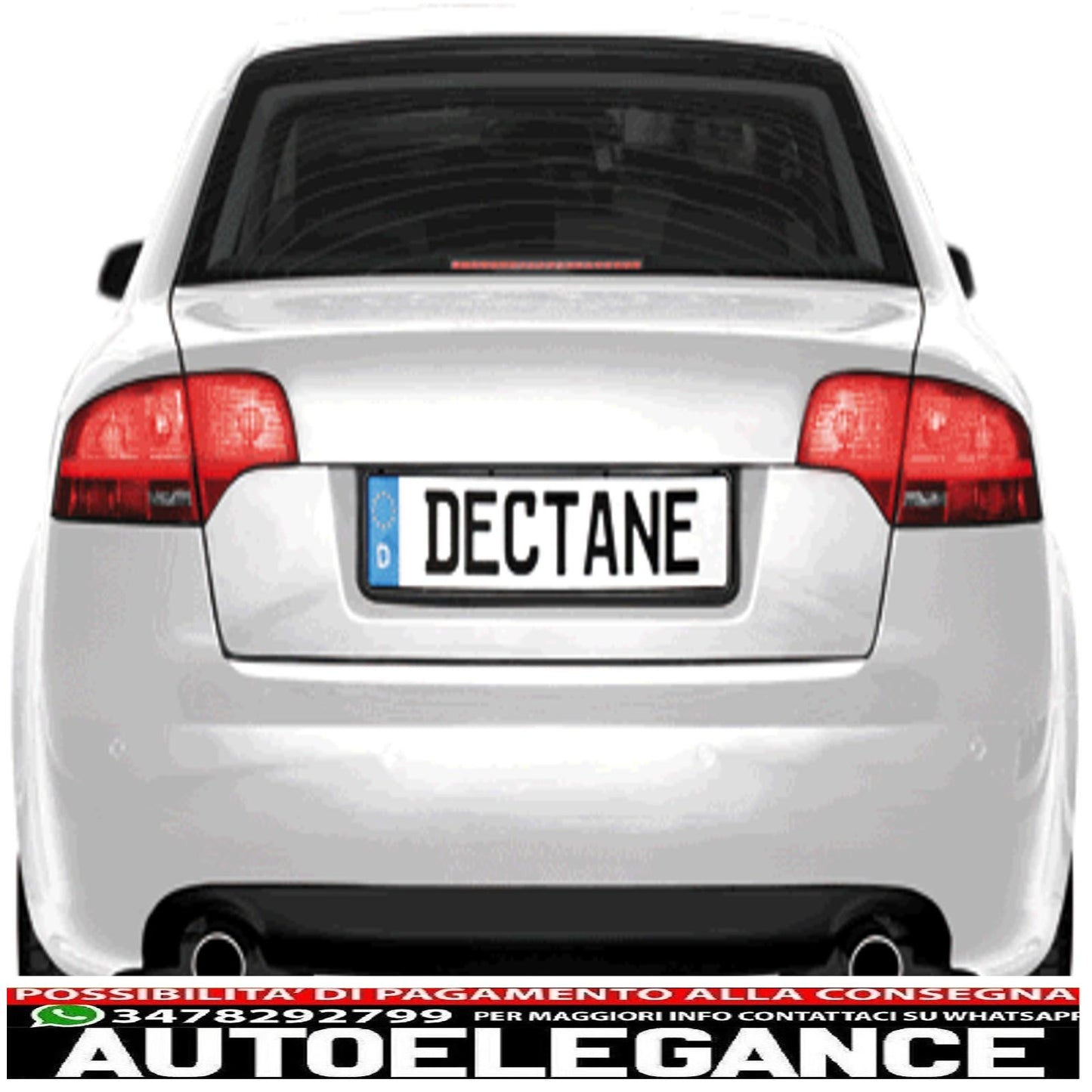 led rear lights suitable for audi a4 b7 sedan (11.2004-03.2008) black