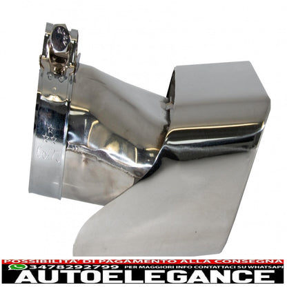 Exhaust muffler tips suitable for bmw 5 series sedan touring f10 f11 f18 550i v8 lci square design 