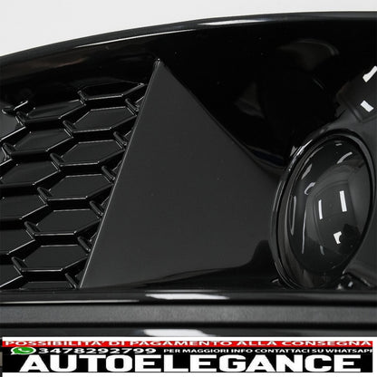 lower grill bumper covers ACC side grills suitable for audi a4 b9 s-line sedan avant (2016-2018) rs4 design black edition