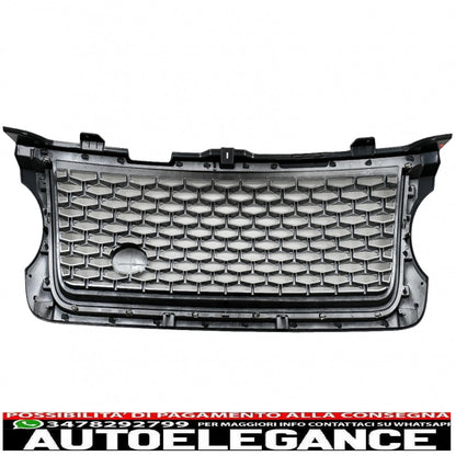 central grille and side vents group suitable for land rover vogue l322 iii (2010-2012) autobiography look black edition