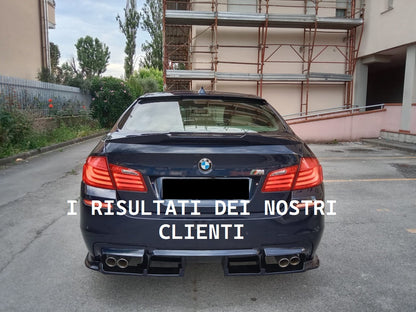 💕ART.1103 FLAP DIFFUSORE BMW SERIE 5 F10 F11 LOOK M5  NERO LUCIDO💕