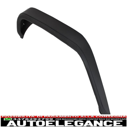Flat Steel Rear Mud Flaps with Crusher Tube Fit for Jeep Wrangler / Rubicon JK (2007-2017) 