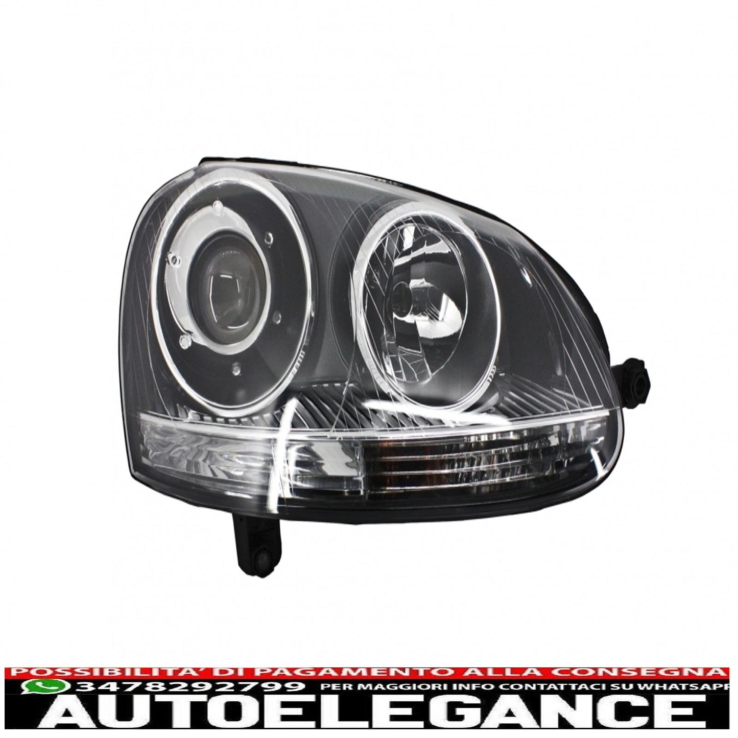 body kit suitable for vw golf mk v 5 (2003-2007) gti r32 design with full exhaust system and xenon look headlights chrome edition 