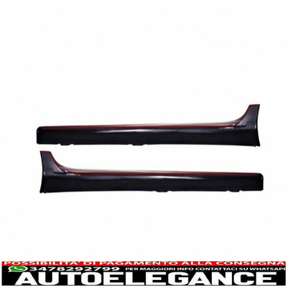 paraurti anteriore con minigonne laterali adatto per vw golf v 5 (2003-2007) alluminio spazzolato r32 look